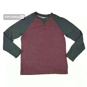 Orvis Classic Collection Mens Medium Red Gray Long‎ Sleeve Pullover Sweater